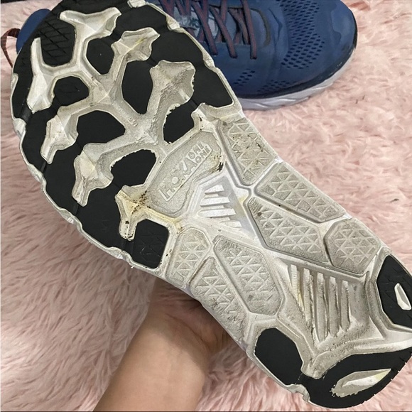 Hoka One One Clifton 6 Running Shoes Mens Sz 12 Blue Sneakers - Picture 6 of 7